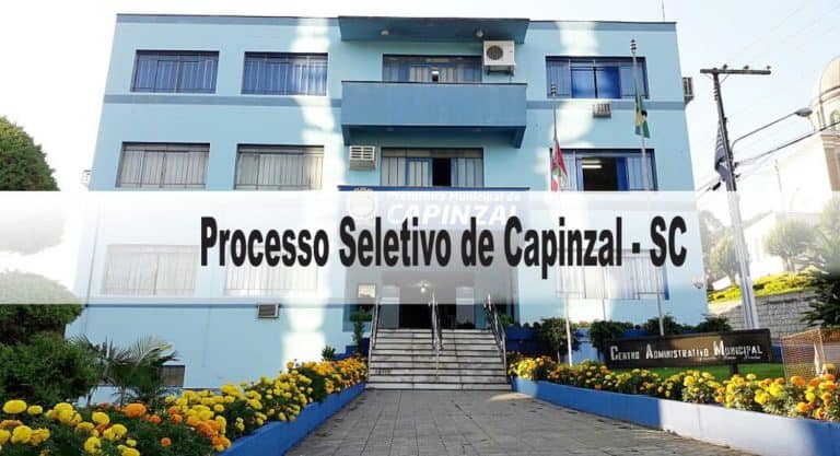 Processo Seletivo Município de Capinzal SC: Provas dia 10/01/21 Processo Seletivo Município de Capinzal SC: Provas dia 10/01/21
