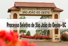 Processo Seletivo Prefeitura Municipal de São João do Oeste