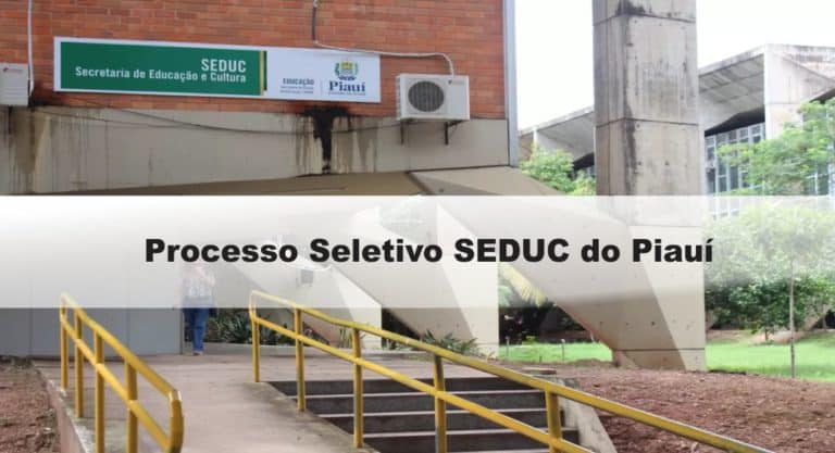 Processo Seletivo SEDUC do Piauí Processo Seletivo SEDUC do Piauí