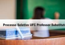 Processo Seletivo UFC Professor Substituto
