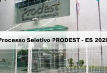 Processo Seletivo PRODEST-ES 2020