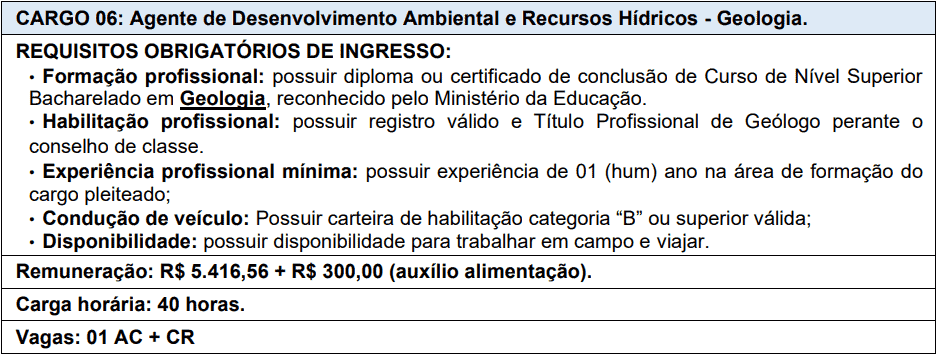 Processo Seletivo AGERH - ES cargos 1 154 - Processo Seletivo AGERH - ES