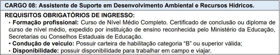 Processo Seletivo AGERH - ES cargos 1 157 - Processo Seletivo AGERH - ES