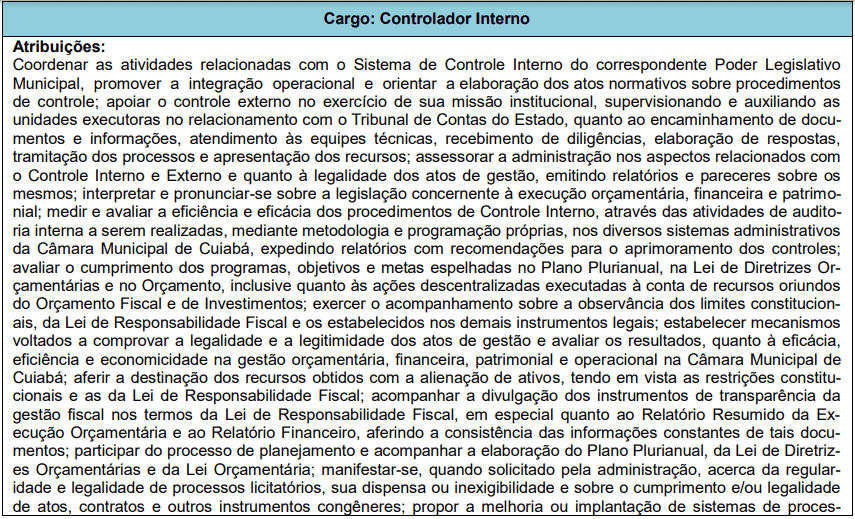 Concurso Câmara de Cuiabá MT: Inscrições abertas ! VEJA! cargos 1 86 - Concurso Câmara de Cuiabá MT: Inscrições abertas ! VEJA!