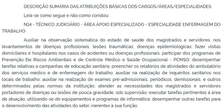 Captura de tela 2022 09 23 104824 - Concurso TRT ES: Edital retificado