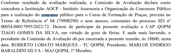 Captura de tela 2022 11 24 083818 - Concurso PMDF Oficial Sa&uacute;de: Banca definida