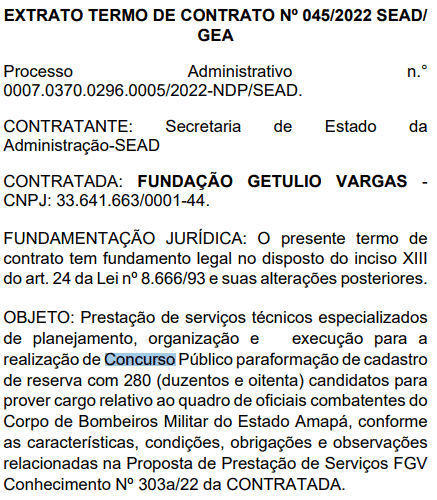 Captura de tela 2022 12 29 110751 - Concurso Bombeiros AP Oficial: Banca definida