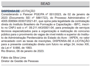 Concurso Polícia Penal AC: Banca definida Captura de tela 2023 01 10 151810 - Concurso Polícia Penal AC: Banca definida